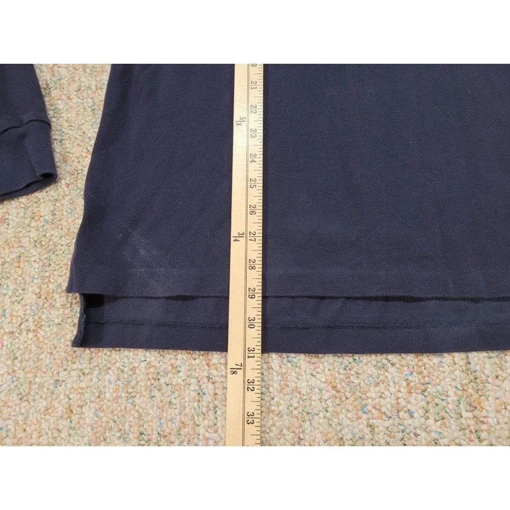 Ralph Lauren Polo Shirt Mens Large‎ Blue Bleecker Crest Equestrian Pony Rugby